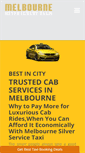Mobile Screenshot of melbsilvertaxi.com.au